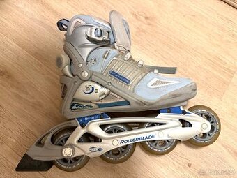 inline brusle Rollerblade+kompletní sada chráničů vel-38