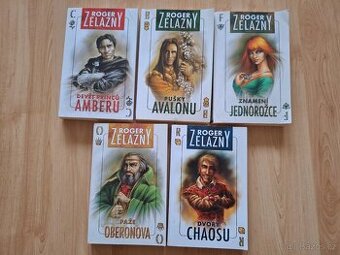 Zelazny - série Tajemný Amber 1-5 (sci-fi, fantasy knihy)