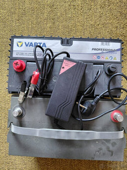 Trakční baterie (Leaftron a VARTA) + nabíječka.