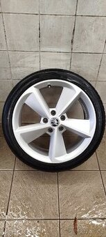 ALU kola 5x112  R18 Škoda Octavia 3 R18" Golus letní pneu