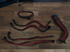 Cablemod PRO ModMesh Cable Extension Kit - BLACK / BLOOD RED