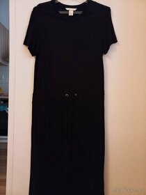 Černé bavlněné šaty - 1