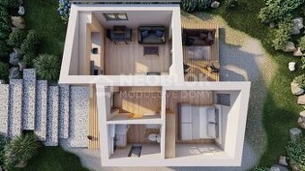 NÍZKOENERGETICKÝ MOBILNÍ DŮM 41,5 M2, VÝROBA V ČR