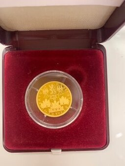 Zlatá mince 2000 Kč, Štíty Domů ve Slavonicích, 2003 PROOF