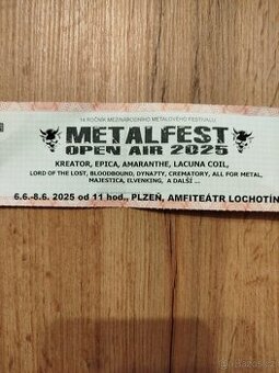 Vstupenka Metalfest 25