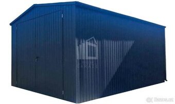 Plechova garáž - Hala - 4x5m dvoukřídlá vrata