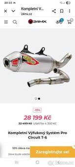 Vyfuk procircuit T6 Honda crf250