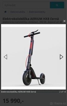 Elektrokoloběžka AERIUM HX8 ČERNÁ