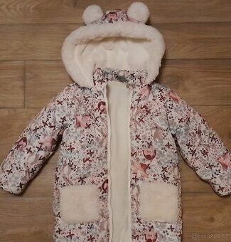 Zimní bunda - motiv se zvířátky