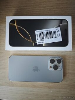 Apple iPhone 16 Pro Max 256GB | Přírodní Titan | Perfektni |