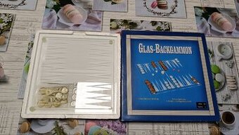 Skleněná hra Backgammon - vrhcáby - 1