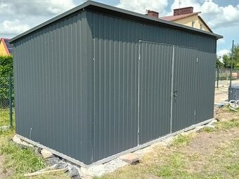 Plechová garáž 5x2,5m - 1