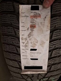 Nokian WR winter s disky: 205/60 R16 92H