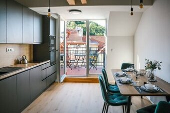 Pronájem nového bytu 2+kk 62 m2, terasa 5,8 m2