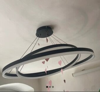 LED lustr s nastavením světla prům 80cm
