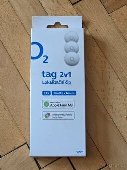 Lokalizační čip O2 tag 2v1 pro Apple i Android 3ks Smart tag