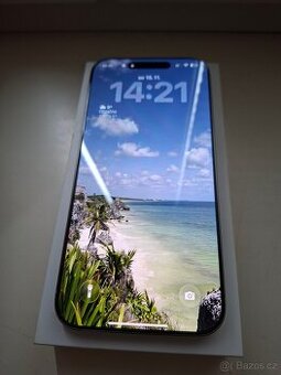 iPhone 16 Pro Max, 256 GB, stříbrná/silver. TOP STAV