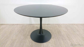 Černý kulatý jídelní stůl Oda o 110 cm Marckeric