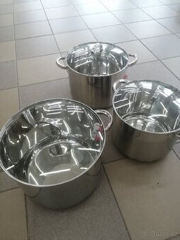 Hrnce nové nerez Gastro užitný objem: 10, 12, 15 l