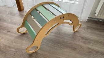 Montessori duhová houpačka 5in1 Elis Design + výstelka