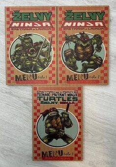 Prodám komiksy Želvy Ninja Menu 1-3: