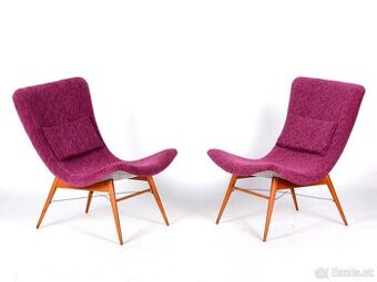 Párová retro křesla, návrh M. Navrátil