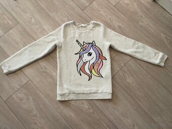 Dívčí mikina zn. H&M vel. 134/140