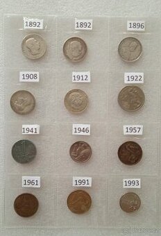 První ročníky ražeb jednokorun (1892-1993)