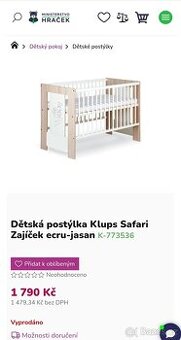 Dětská postýlka 120x60