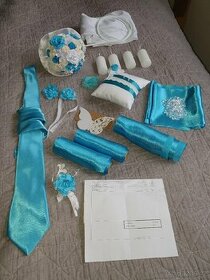 Svatebni tabule, doplnky pro zenicha a nevestu.