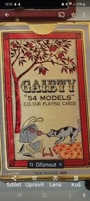 Stare karty zabalené 4x baleni nove Gaiety 54models