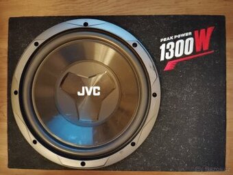 Subwoofer JVC, zesilovač SONY, kabeláž