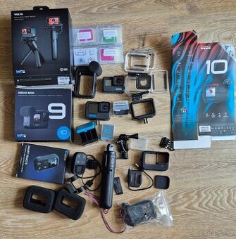 GoPro 10 + GoPro 7 +příslušenství