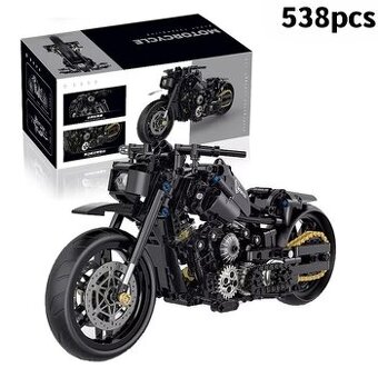 Stavebnice motocyklu Harley, kompatibilní s LEGO