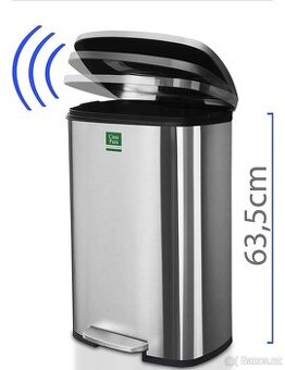 Nerezový nášlapný odpadkový koš, 30l