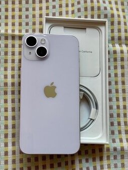 iPhone 14 Purple BATERIE 100% TOP