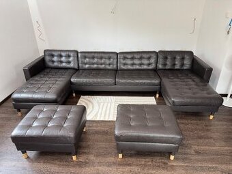 Kožená sedací souprava IKEA Landskrona