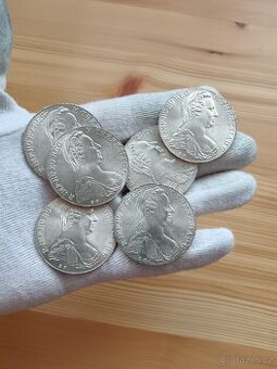 Stříbrný Tolar Marie Terezie 1780 Novoražba