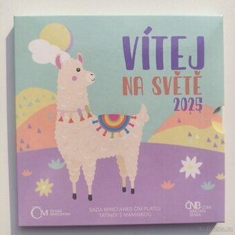 Sada oběžných mincí 2025 Narození dítěte stand