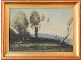 A.Vogt-Noční krajina olejomalba