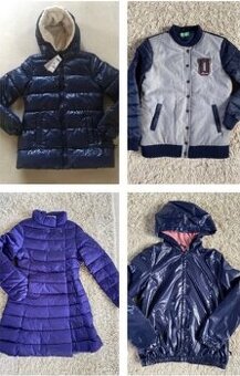Bunda, zimní kabát Benetton vel 160