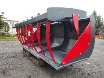 Lopata s přídavným drapákem - přidržovačem