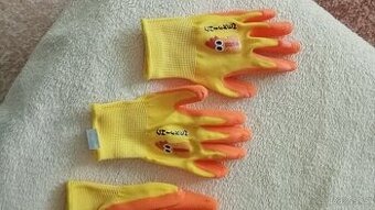 Krásné dětské rukavičky na zahradu vel. L /8-12let, 2 páry
