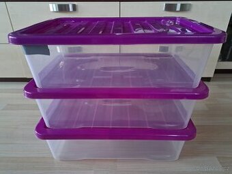 Set úložných boxů pod postýlku