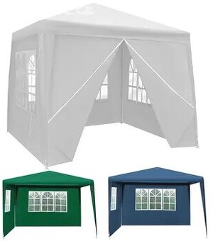 Párty stan 3 x 3m s 4x bočnice = KOMLETNÍ -dobírka