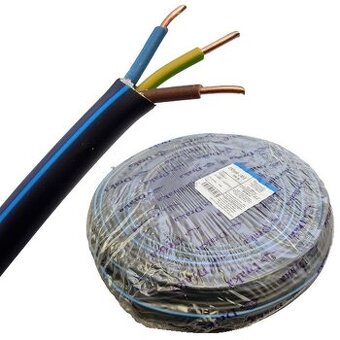 Nové kabely cyky, elektromateriál, jističe, vypínače,zásuvky