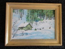 Prodej obrazu zimní krajina