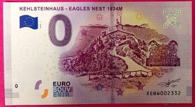0 euro bankovka Hitlerovo ORLÍ HNÍZDO- EAGLES NEST 2018-1