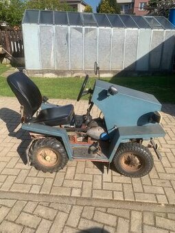 Malotraktor domácí výroby.Motor Čz 150. - 1