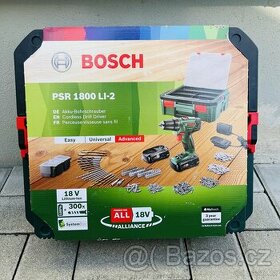 Aku šroubovák s příslušenstvím BOSCH PSR 1800-2 Li